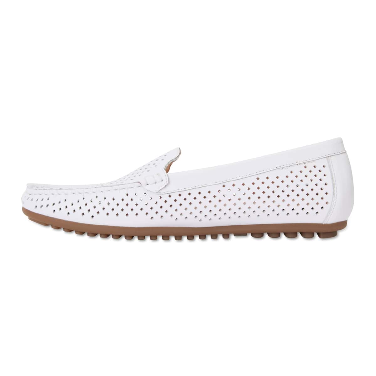 Gabriel Loafer in White Leather