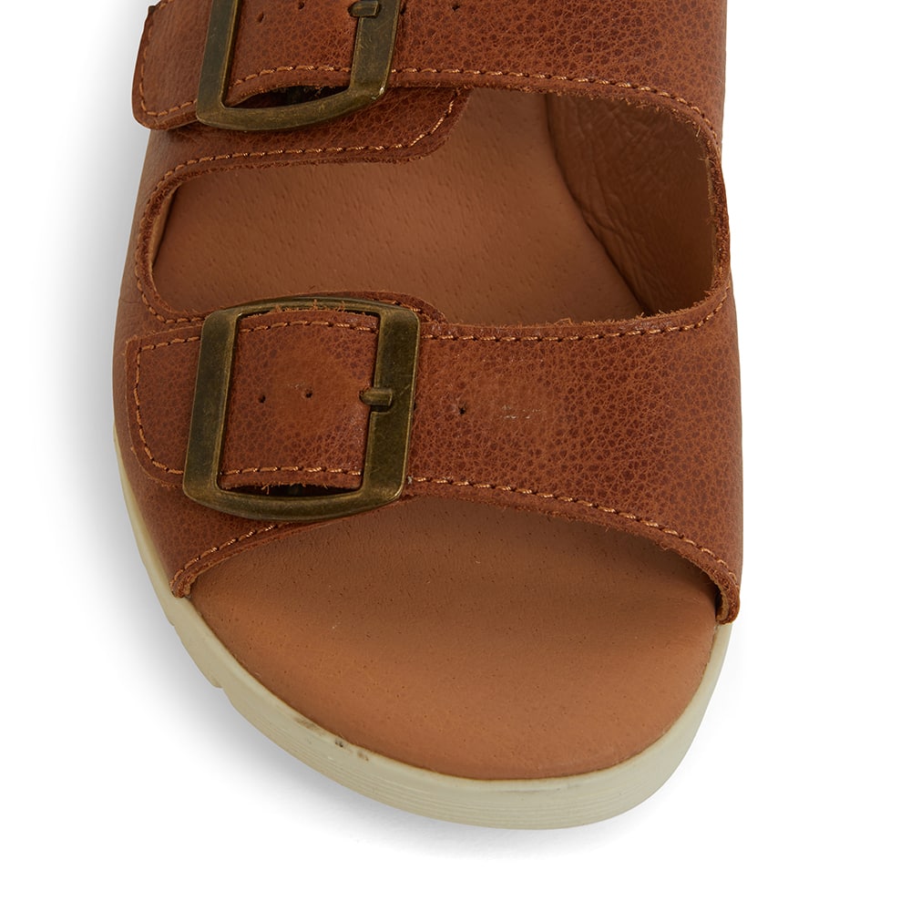 Gadget Slide in Cognac Leather