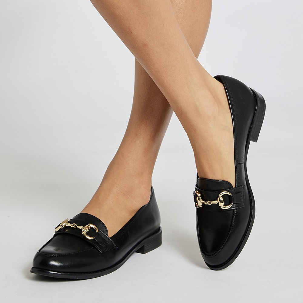 Gala Loafer in Black Leather