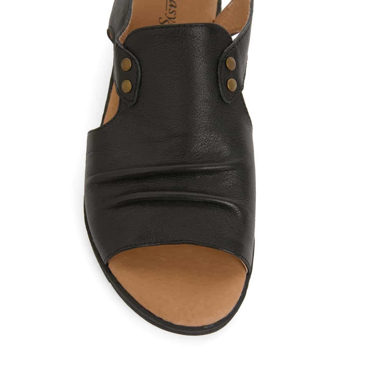 Gelato Sandal in Black Leather