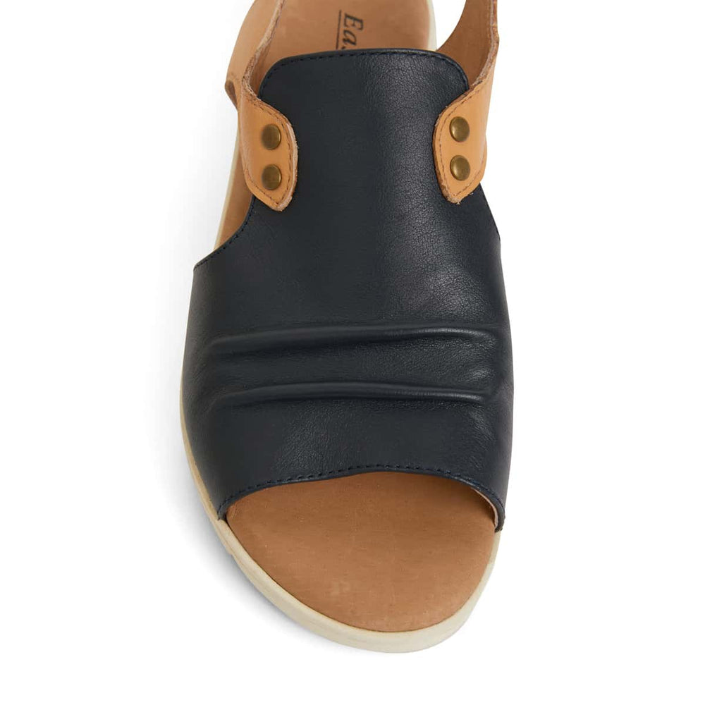 Gelato Sandal in Navy Leather