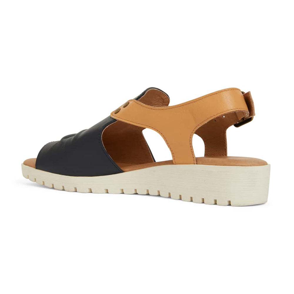 Gelato Sandal in Navy Leather | Easy Steps | Shoe HQ