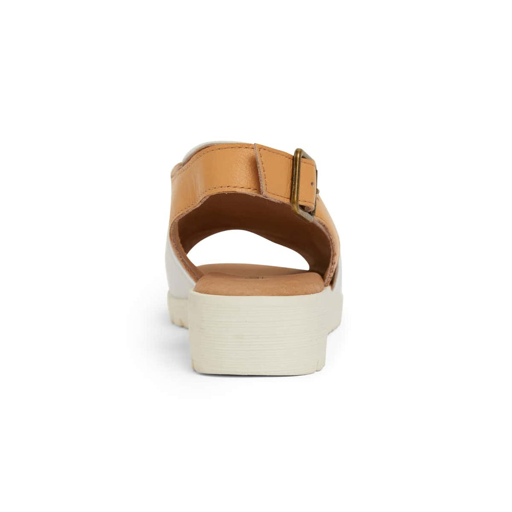 Gelato Sandal in White Leather
