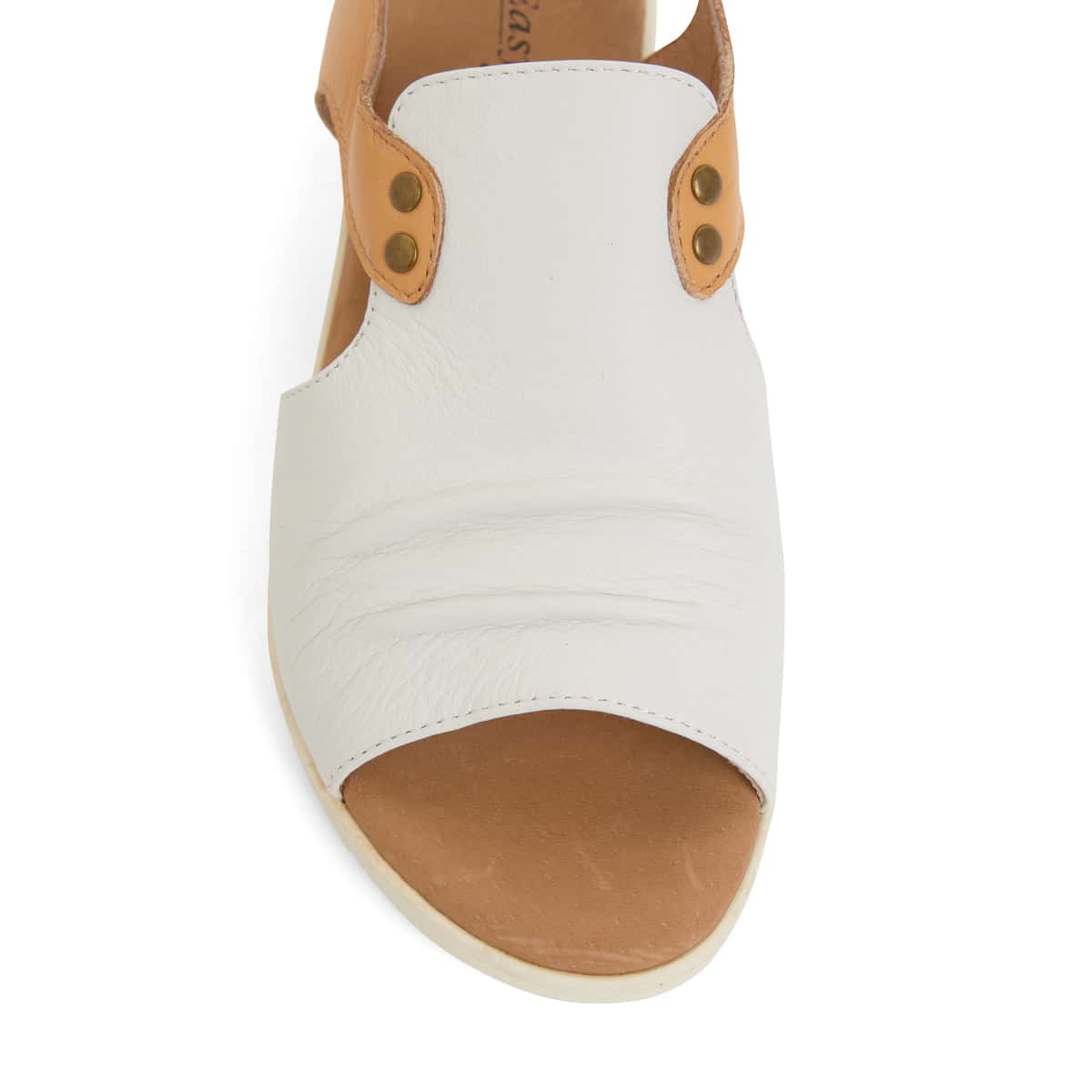 Gelato Sandal in White Leather