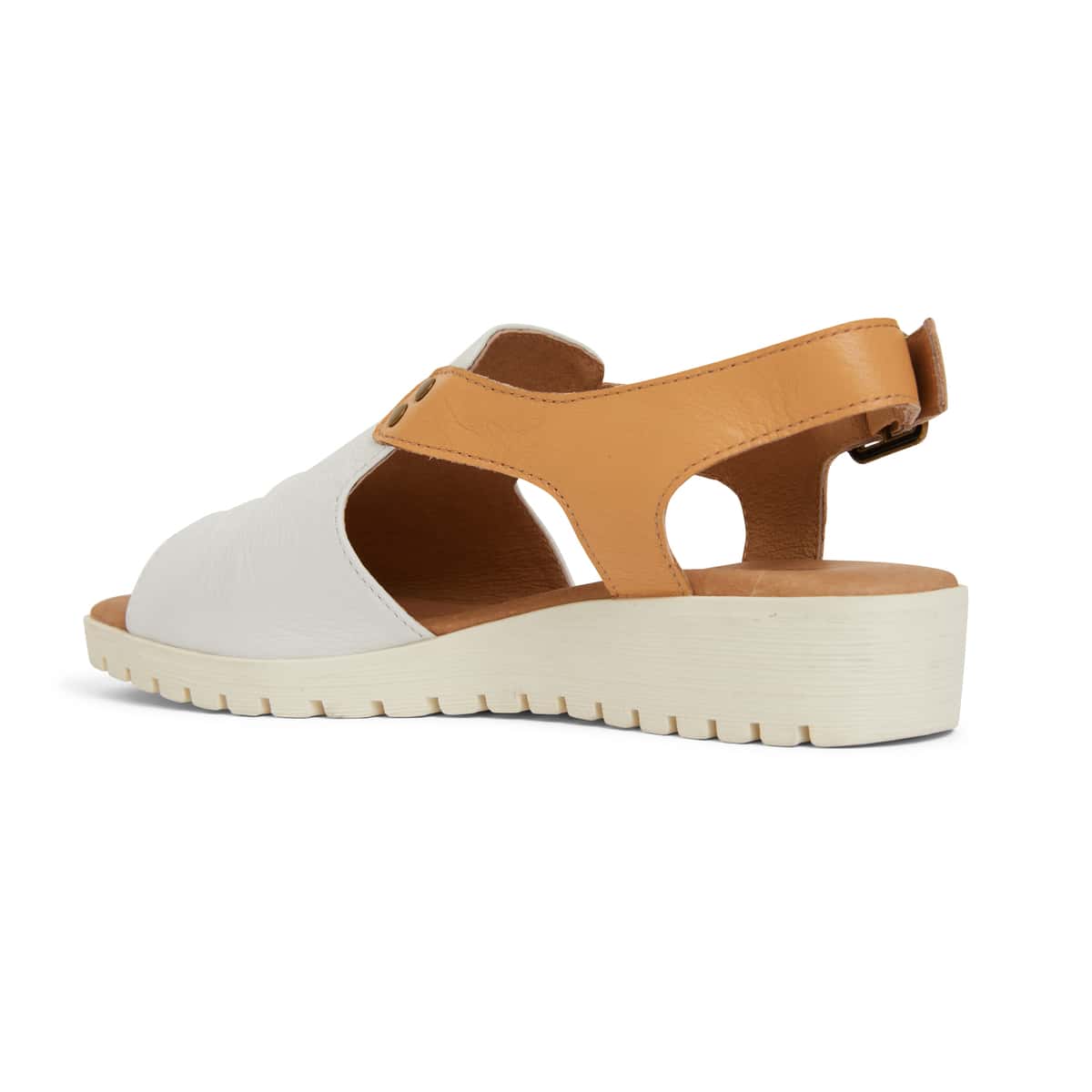 Gelato Sandal in White Leather