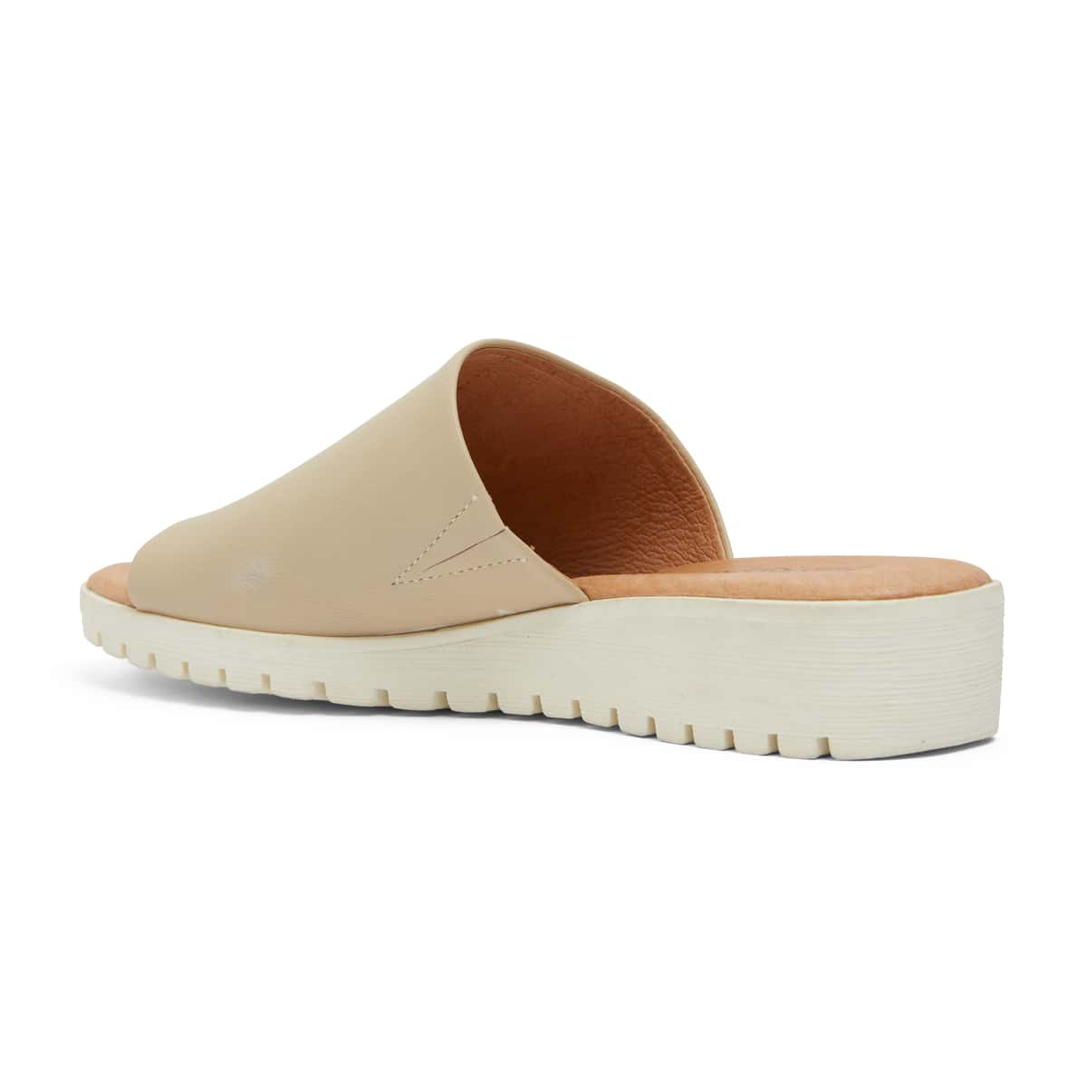 Genoa Slide in Nude Leather