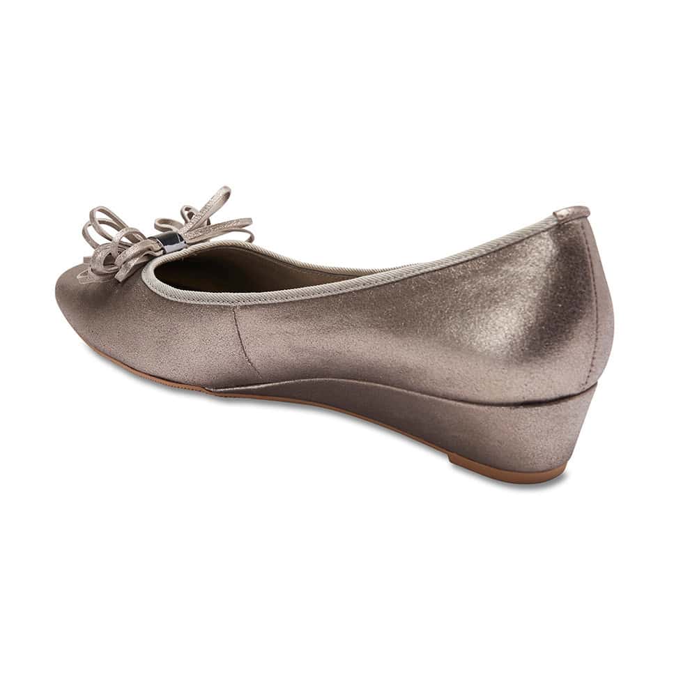 Geri Heel in Pewter Leather