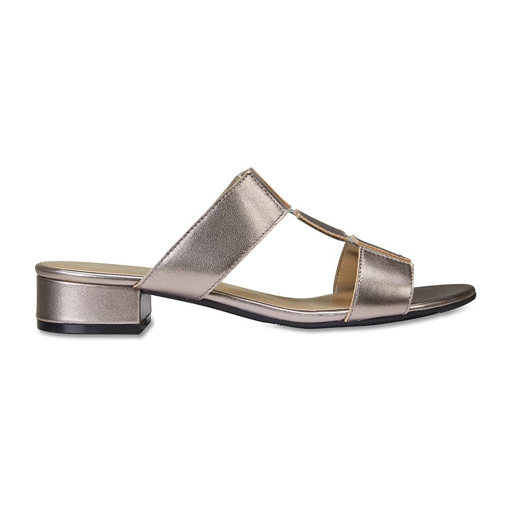 Gigi Slide in Pewter Smooth