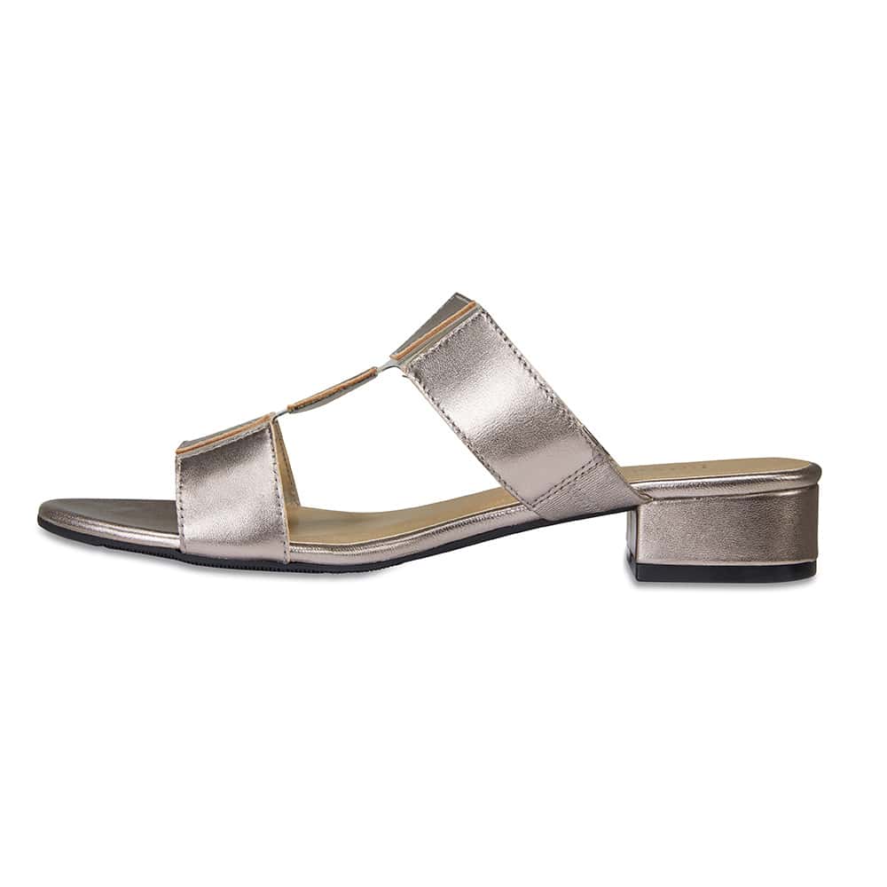 Gigi Slide in Pewter Smooth