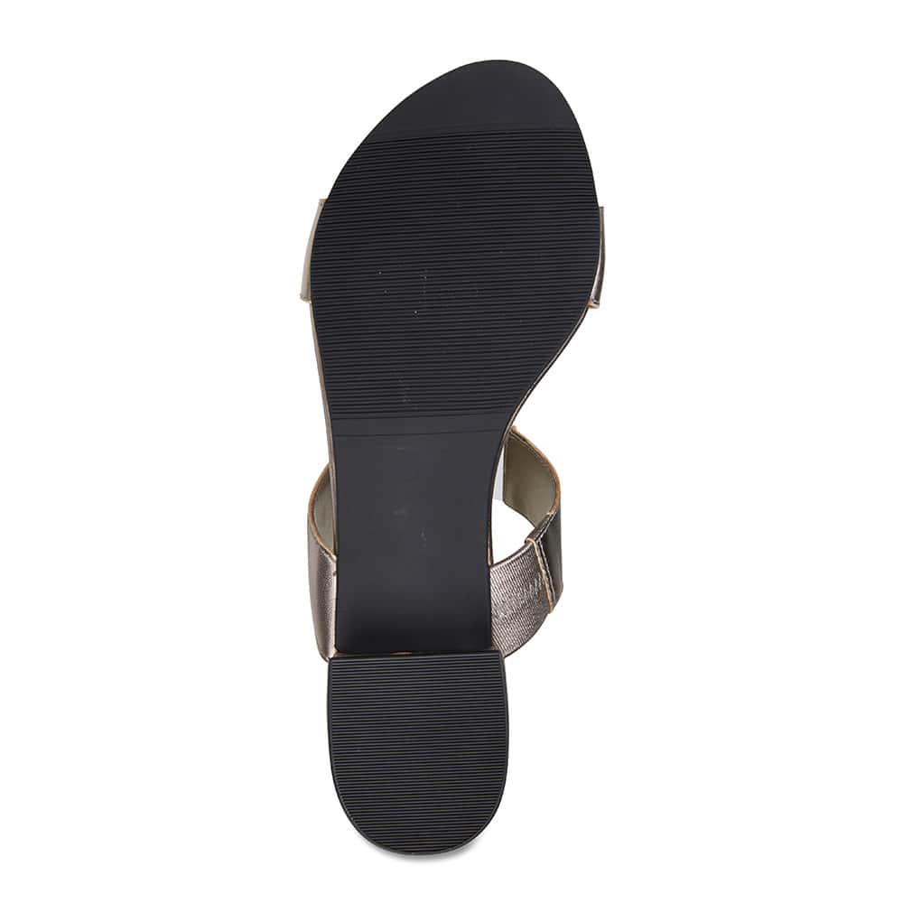 Gigi Slide in Pewter Smooth