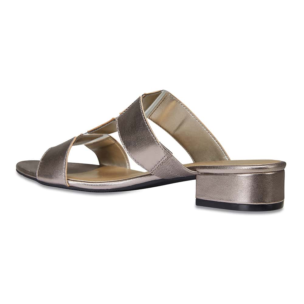 Gigi Slide in Pewter Smooth