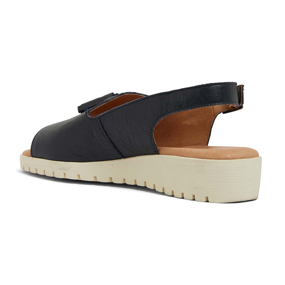 Gilmore Sandal in Navy Leather