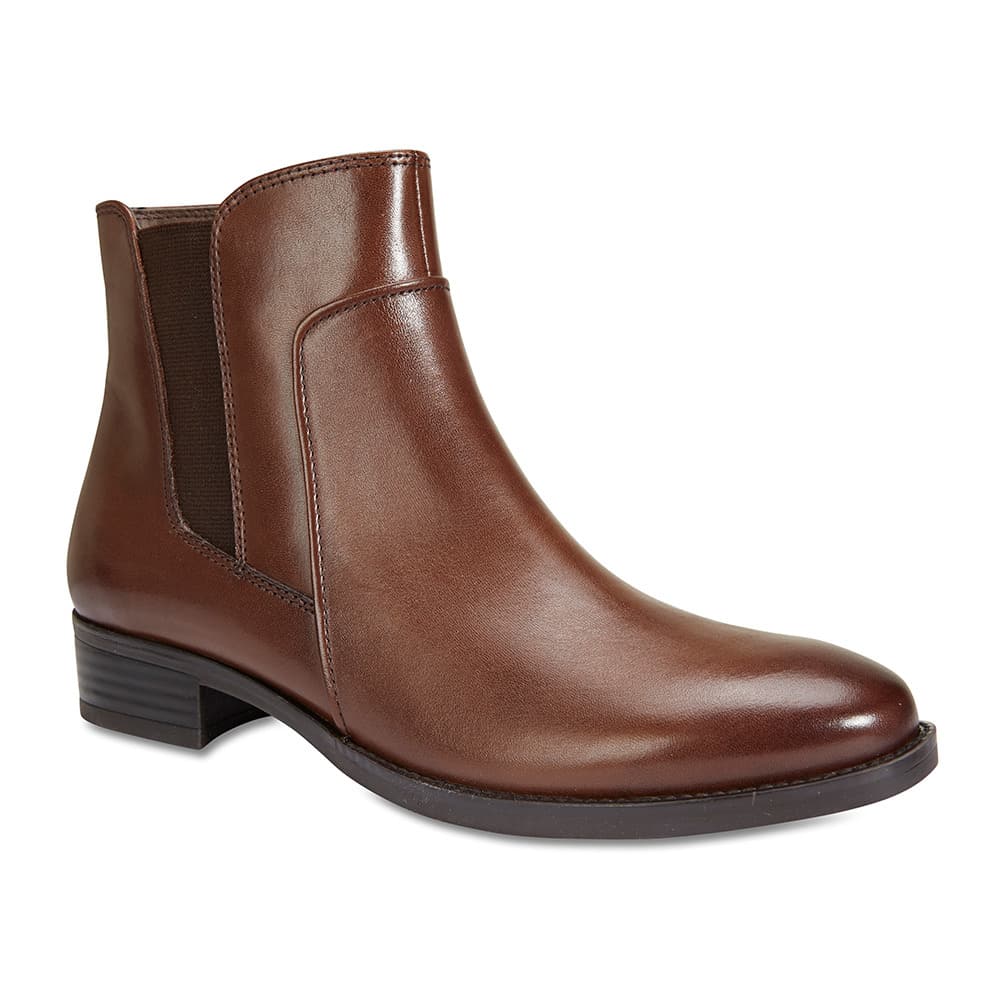 Glasgow Boot in Brown Leather Easy Steps Shoe HQ