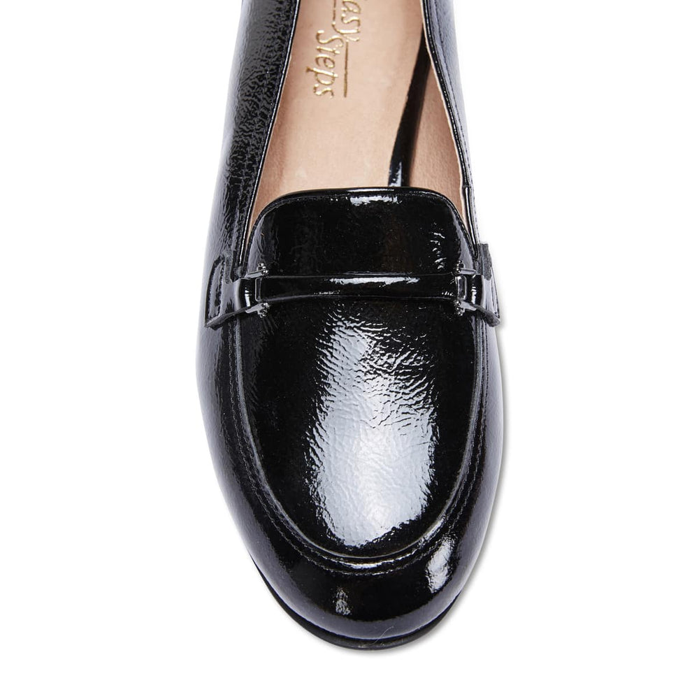 Glebe Loafer in Black Patent | Easy Steps | Shoe HQ