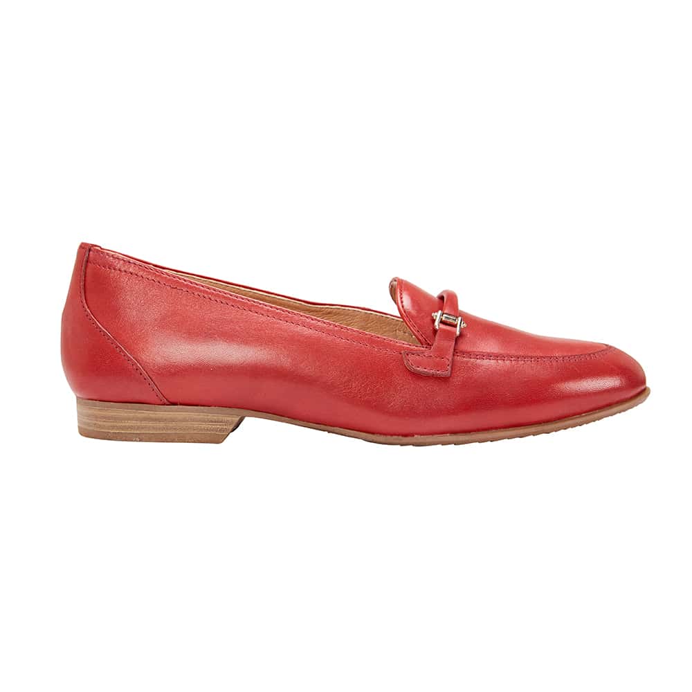 Glebe Loafer in Red Leather
