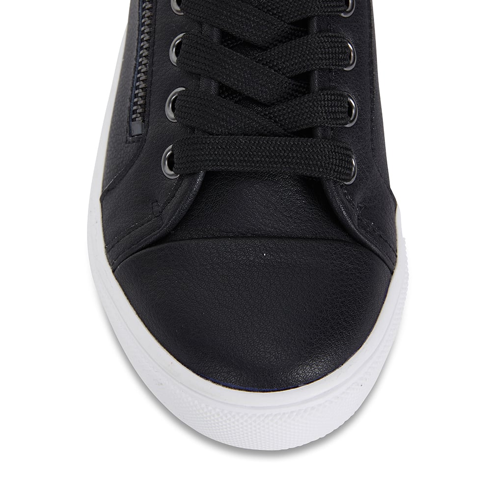Hawk Sneaker in Black Leather