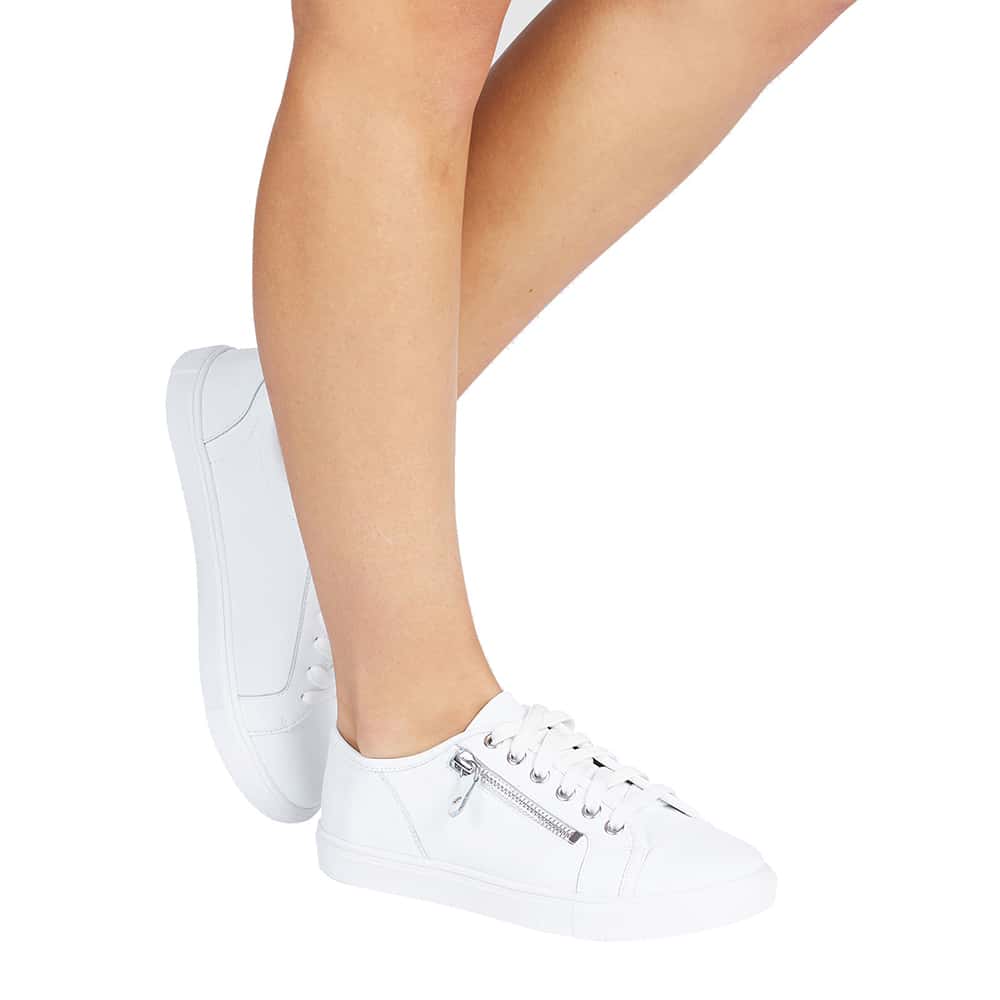 Hawk Sneaker in White Leather