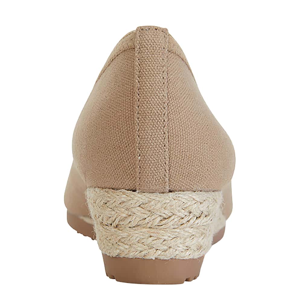 Inferno Espadrille in Taupe Fabric