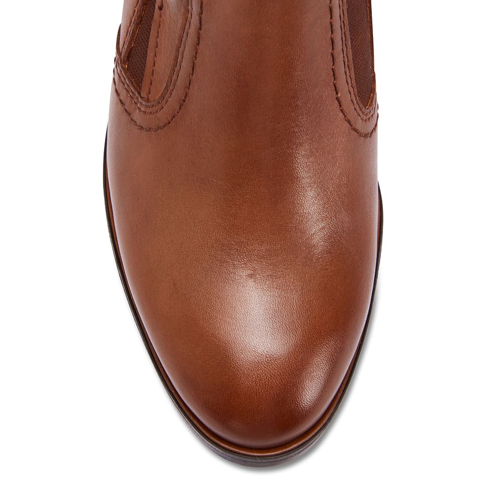 Irene Boot in Cognac Leather