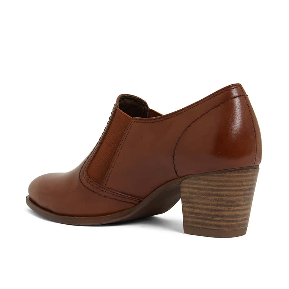 Irene Boot in Mid Brown Leather