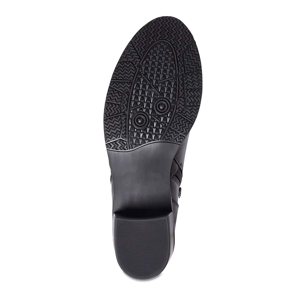 James Boot in Black Leather