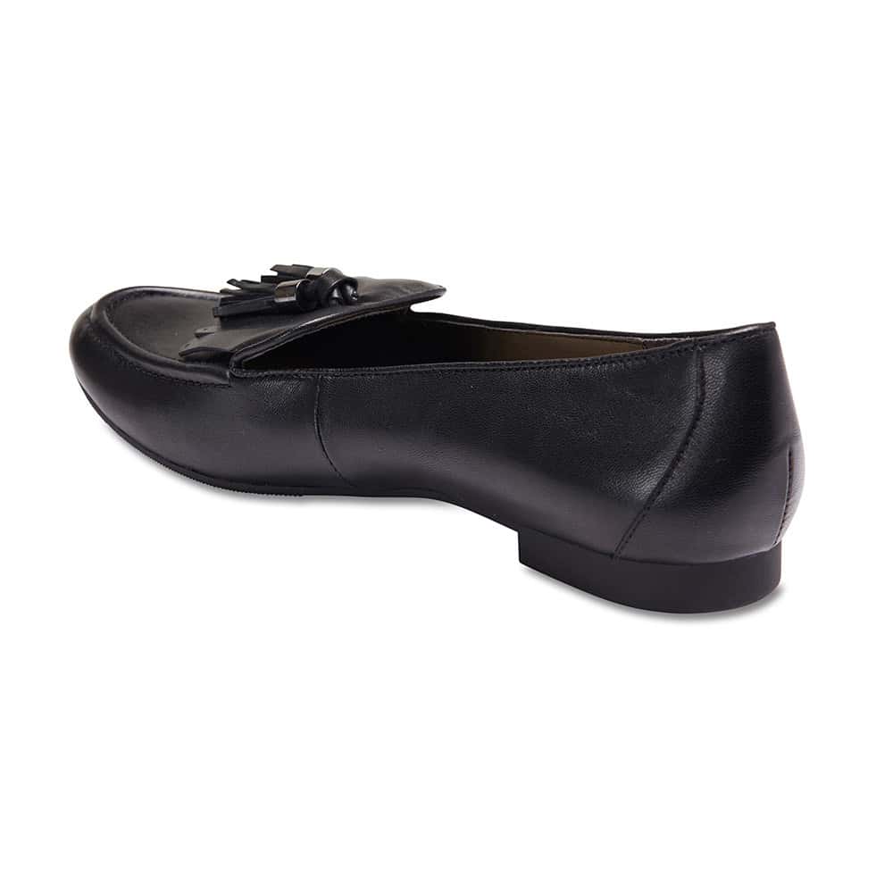 Janet Loafer in Black Leather