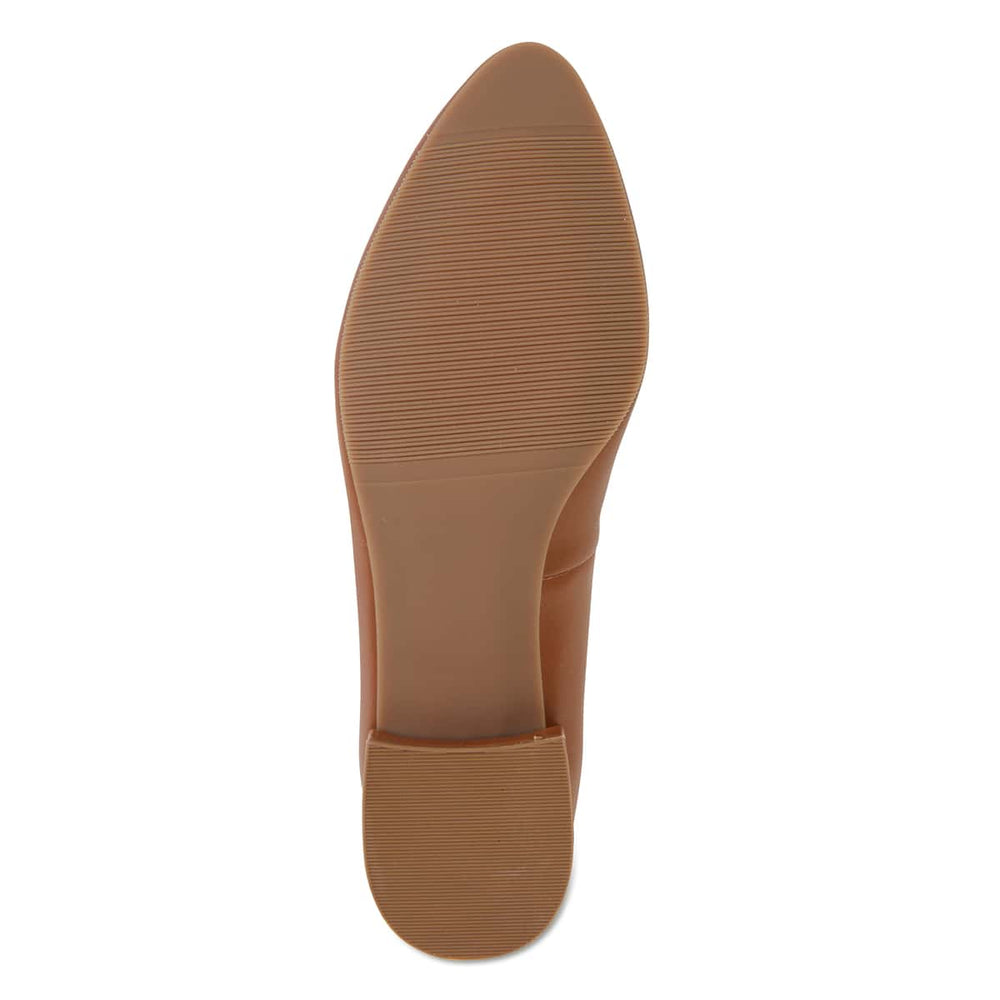 Janine Heel in Cognac Leather | Easy Steps | Shoe HQ