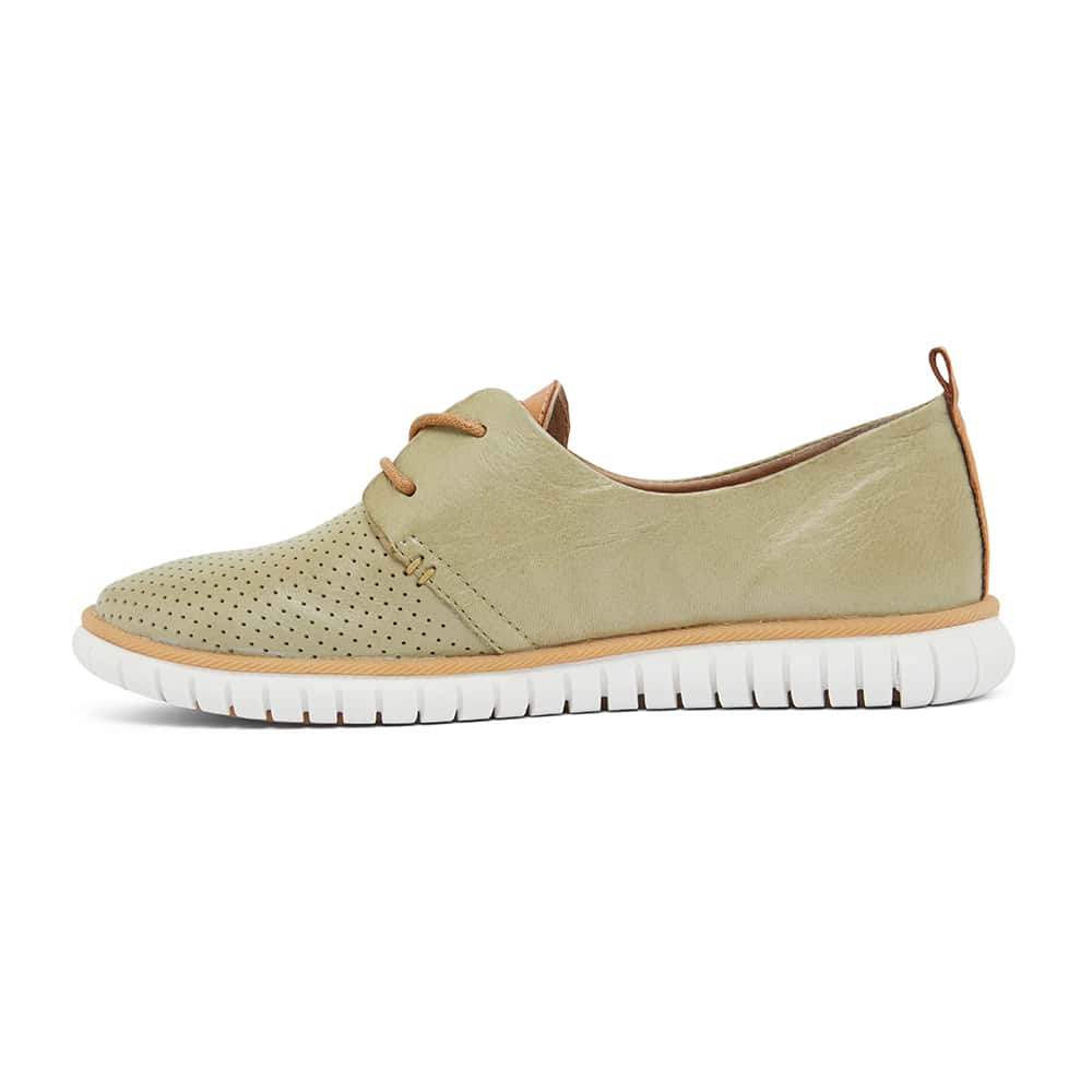 Jigsaw Sneaker in Khaki Leather