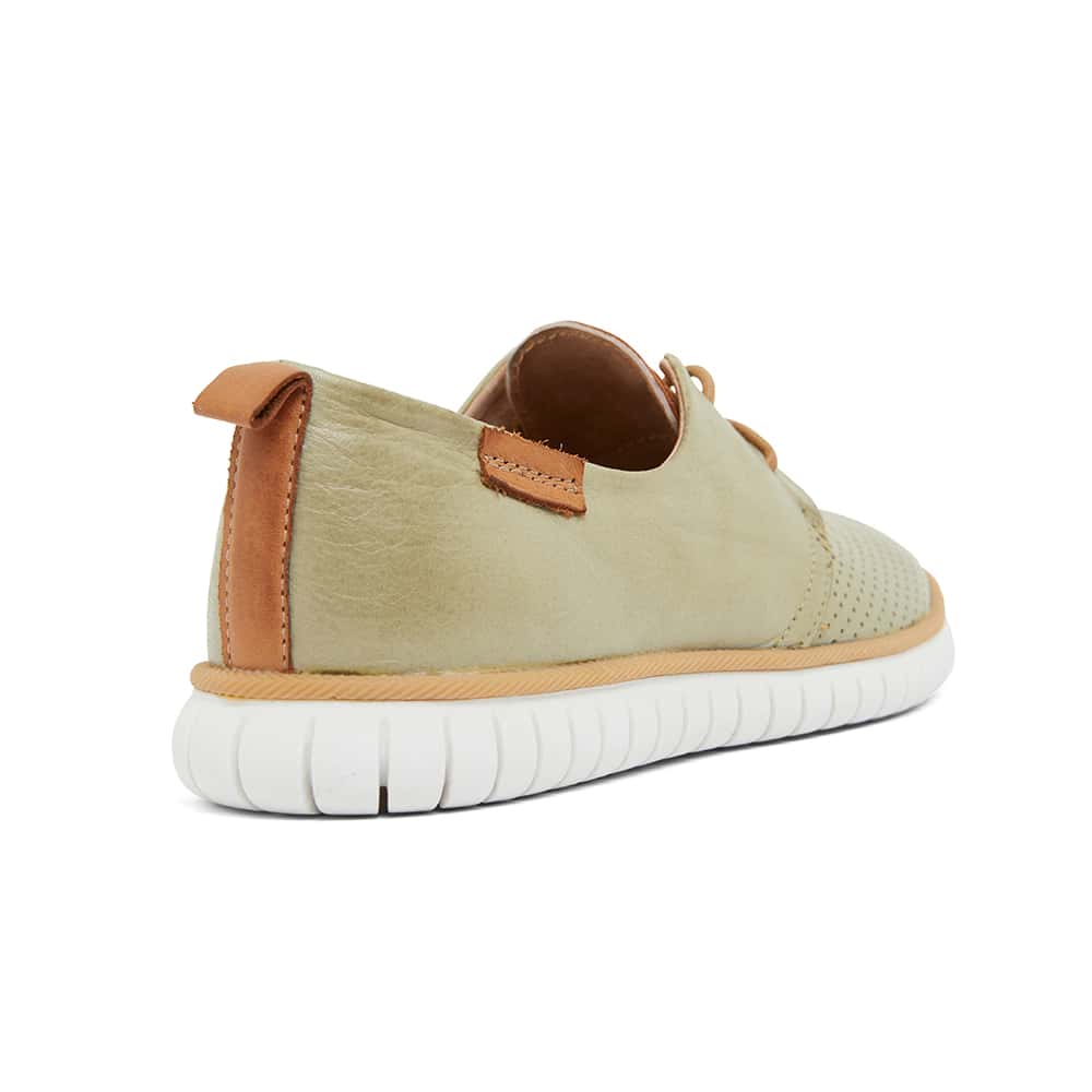 Jigsaw Sneaker in Khaki Leather