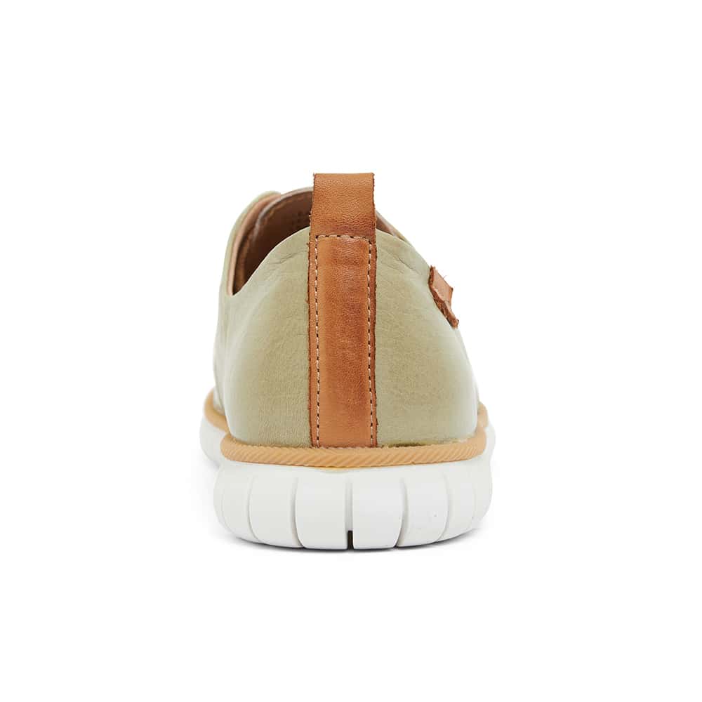 Jigsaw Sneaker in Khaki Leather