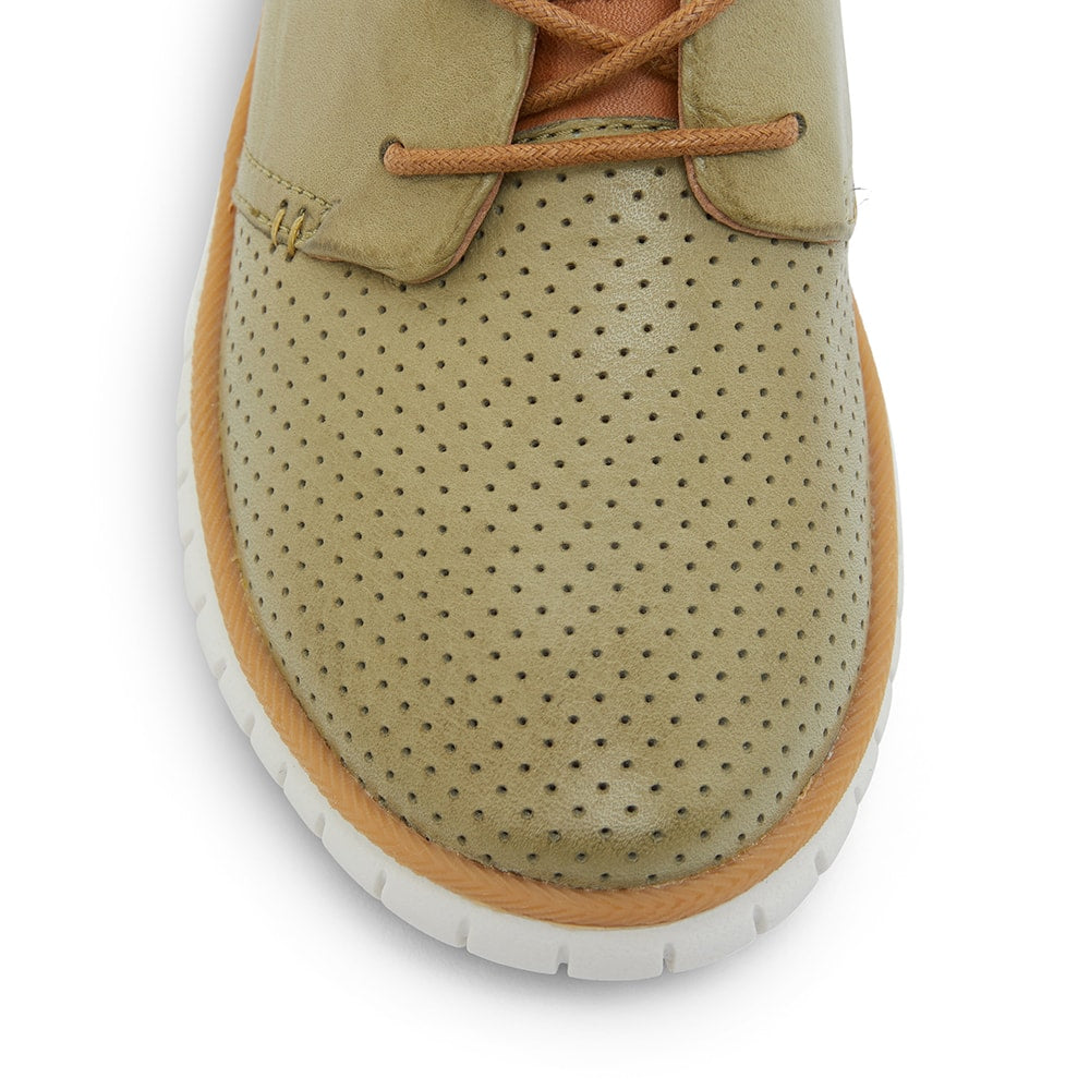 Jigsaw Sneaker in Khaki Leather