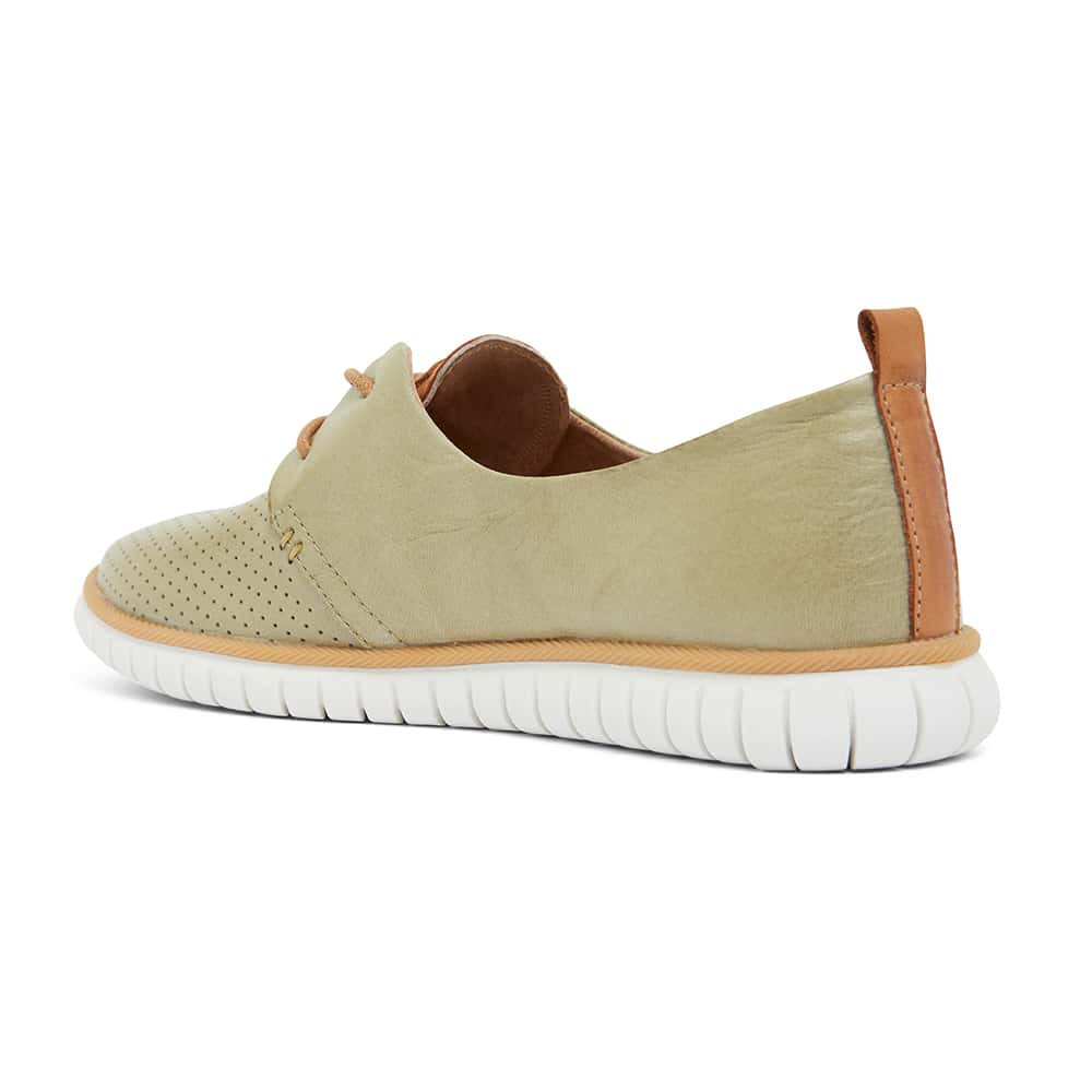 Jigsaw Sneaker in Khaki Leather