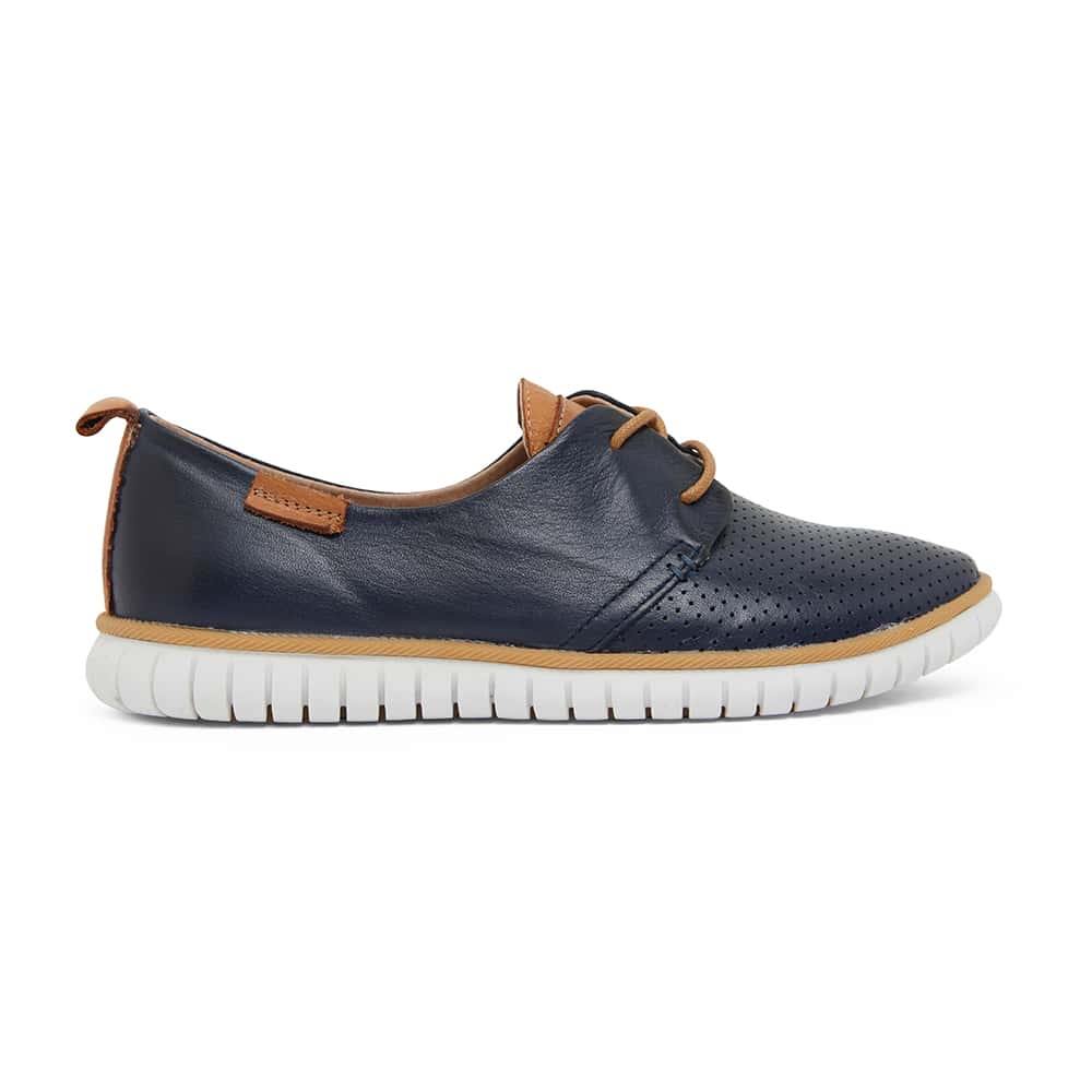 Jigsaw Sneaker in Navy Leather