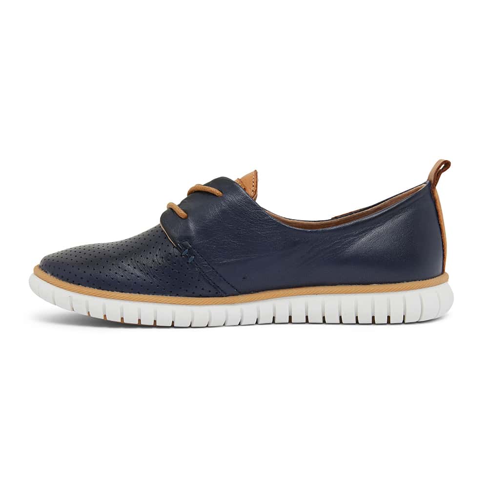 Jigsaw Sneaker in Navy Leather