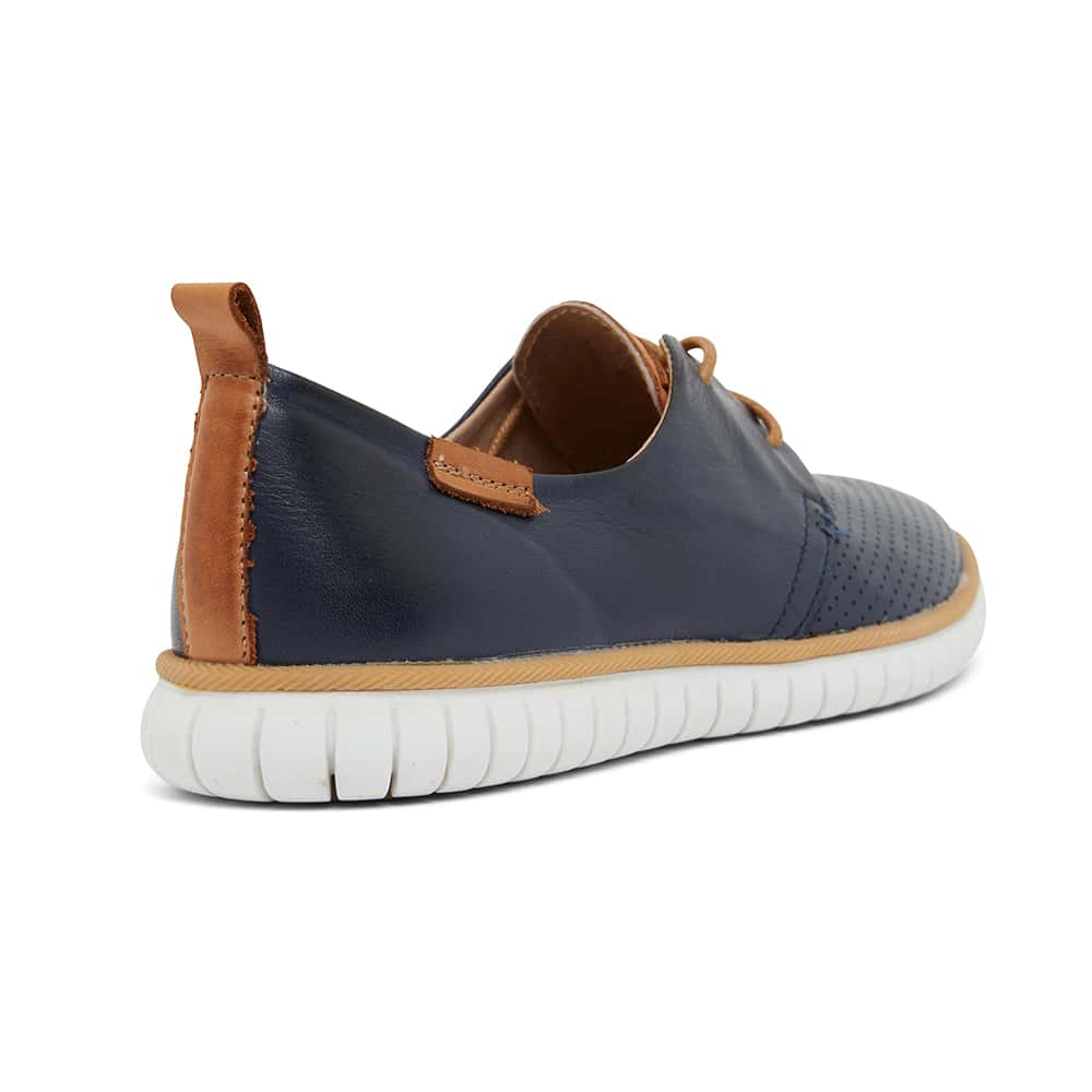 Jigsaw Sneaker in Navy Leather