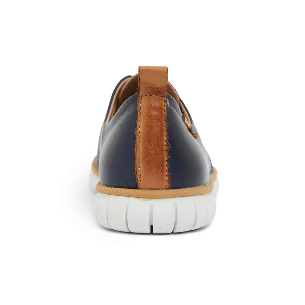 Jigsaw Sneaker in Navy Leather