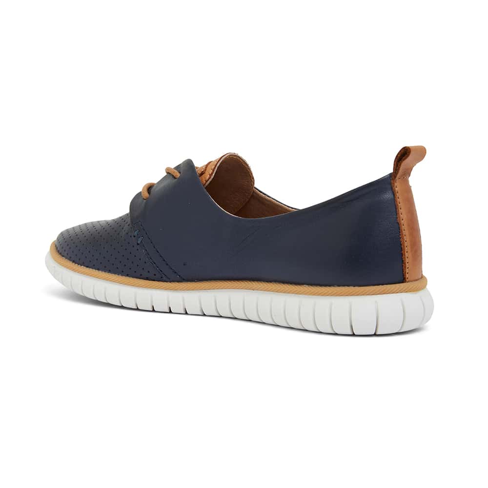 Jigsaw Sneaker in Navy Leather
