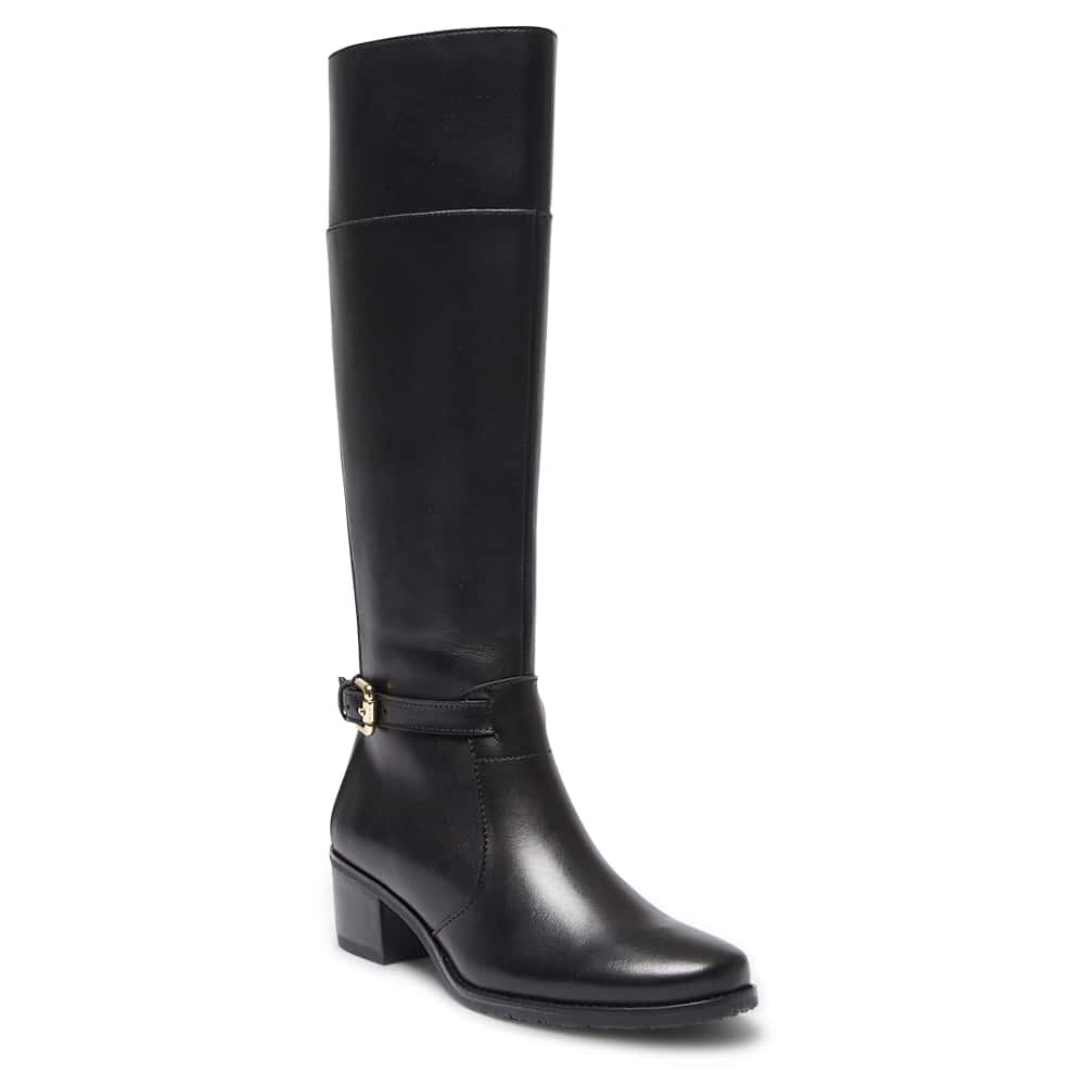 Junction Boot in Black Leather