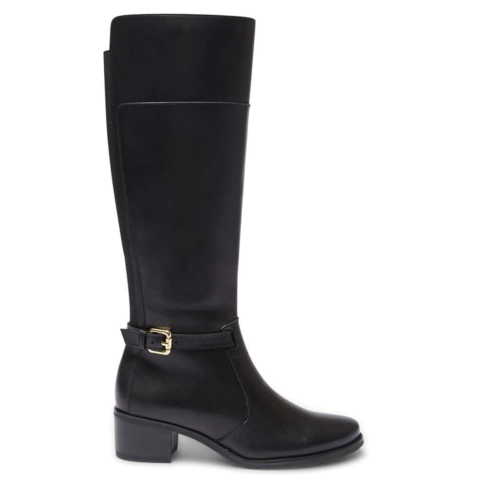 Junction Boot in Black Leather