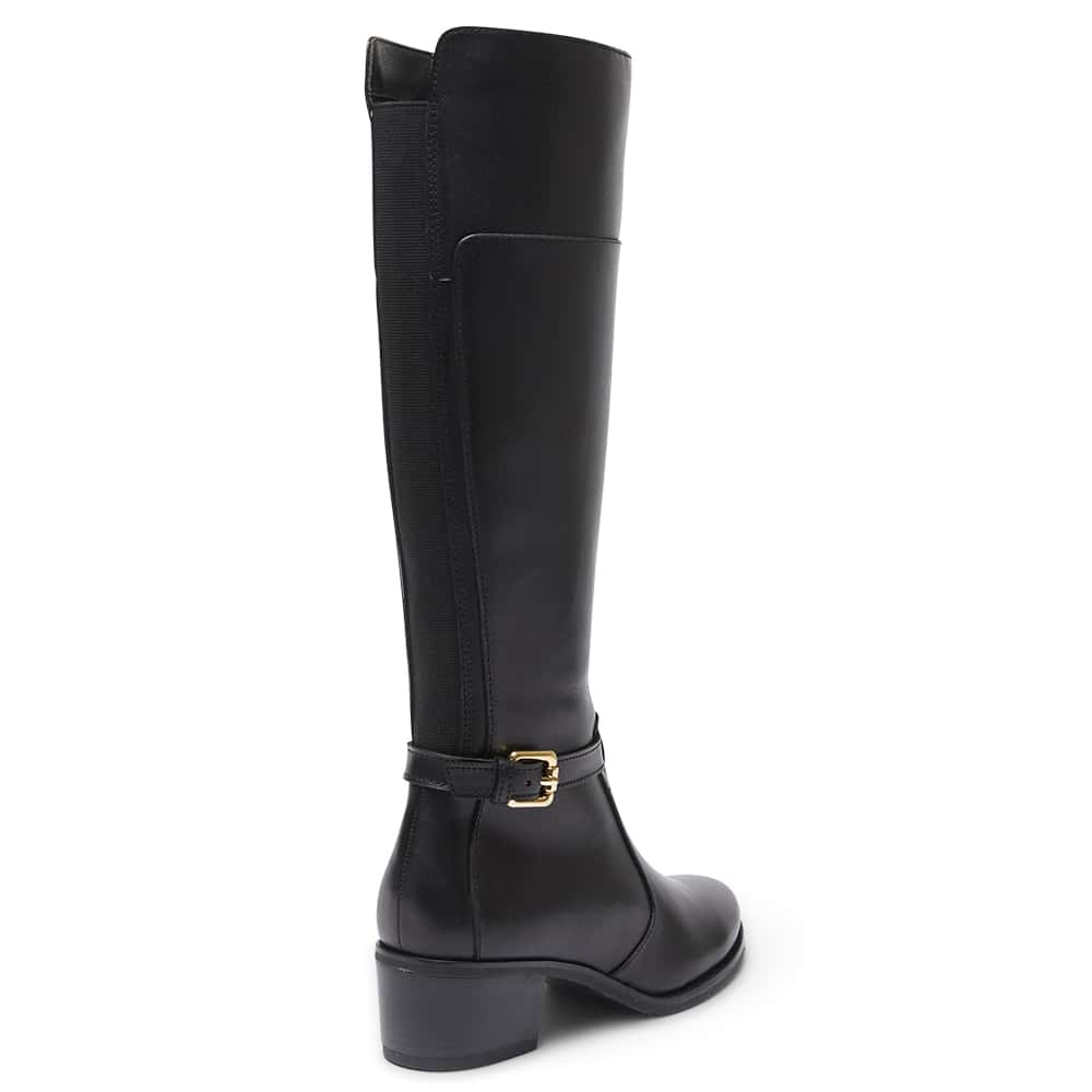 Junction Boot in Black Leather