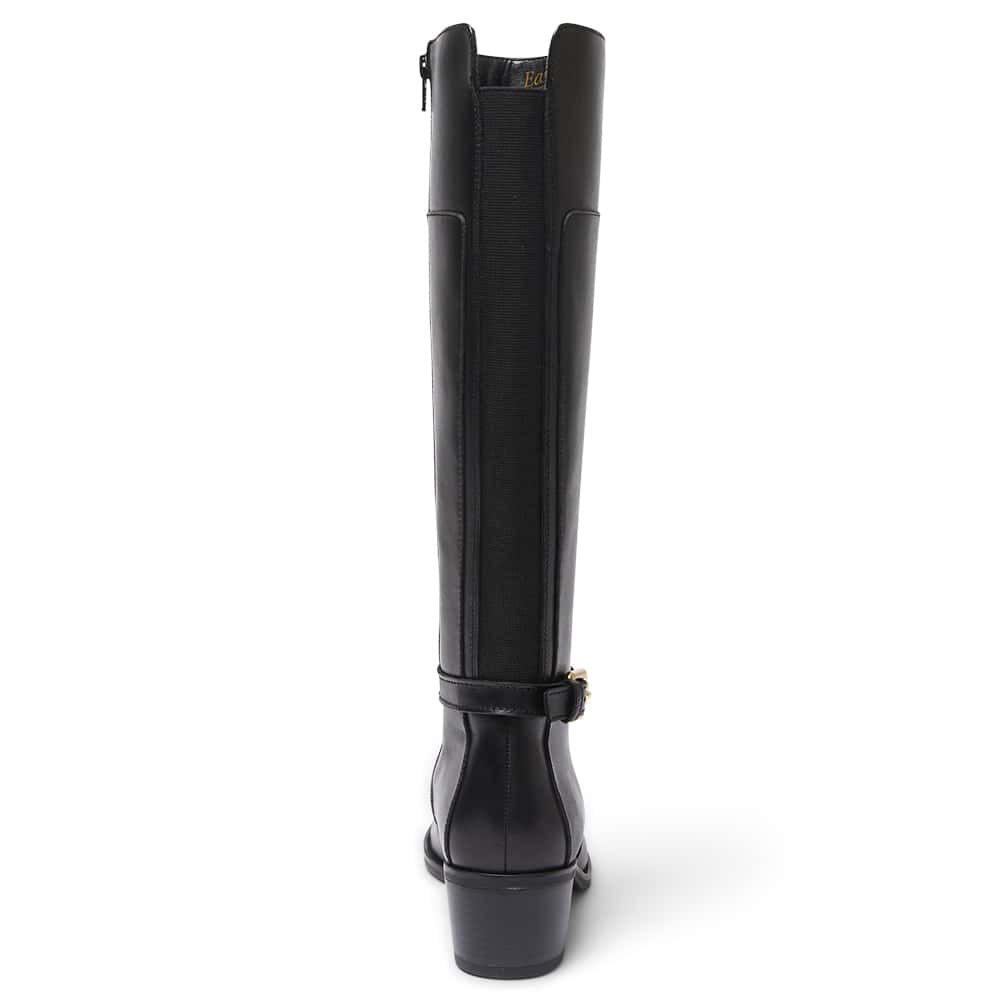 Junction Boot in Black Leather