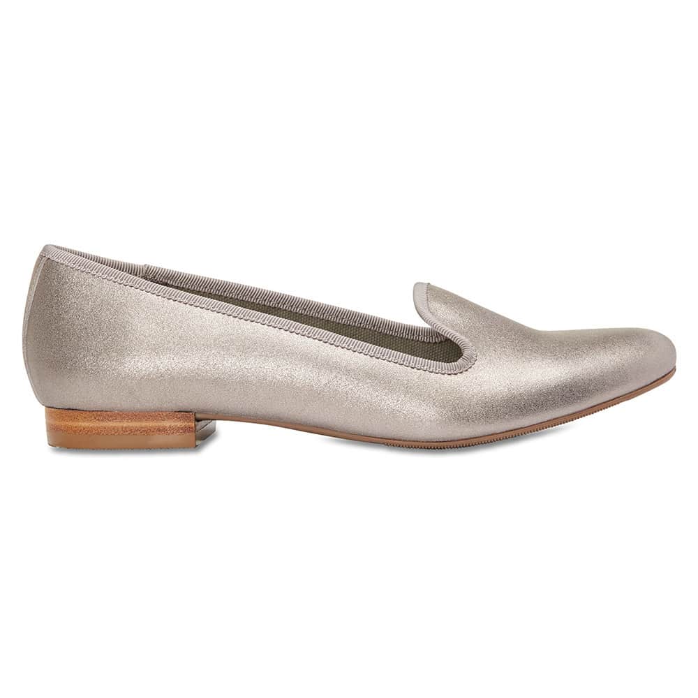 Juno Loafer in Pewter Leather