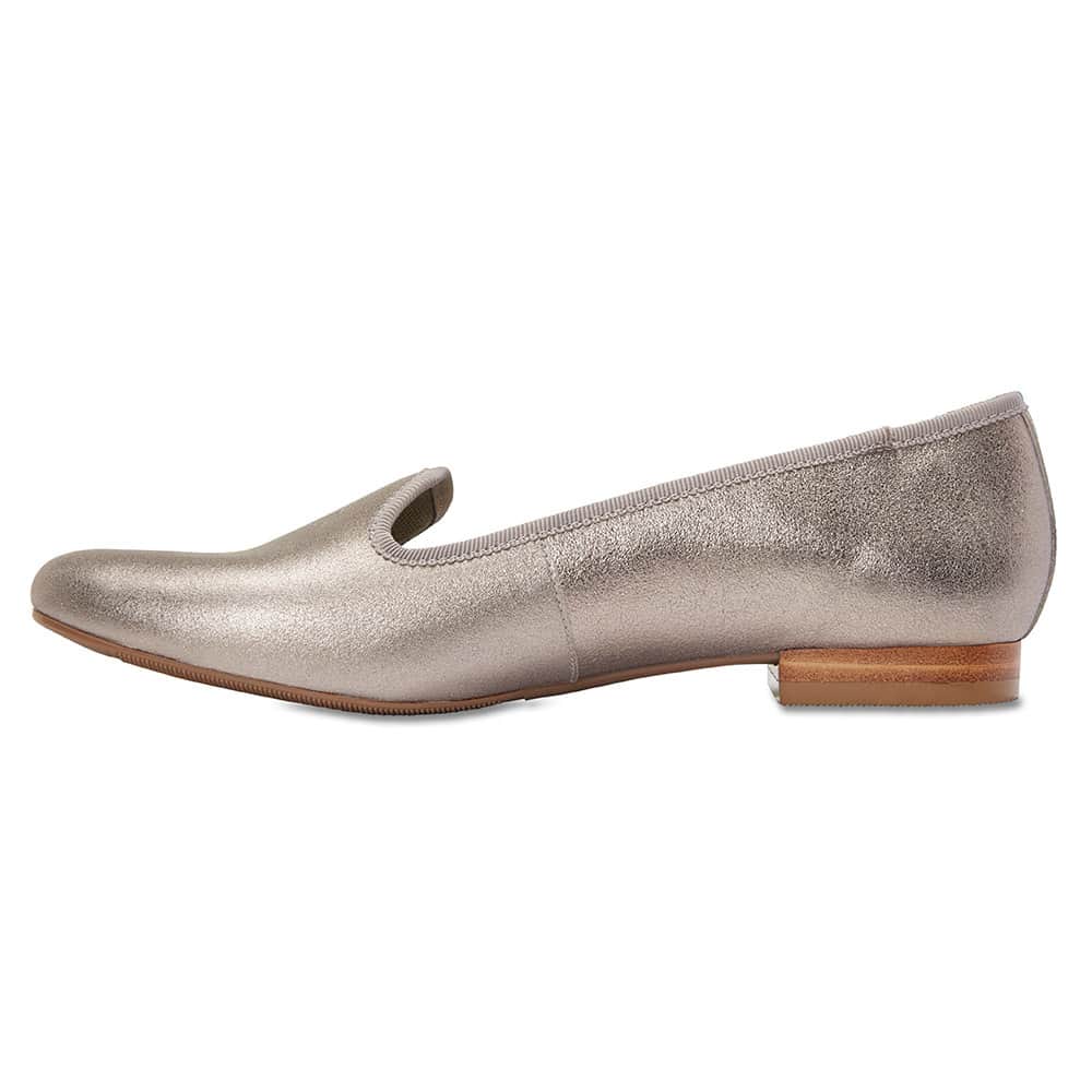 Juno Loafer in Pewter Leather
