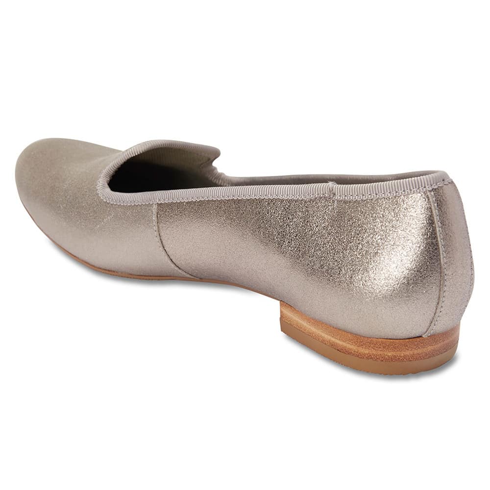 Juno Loafer in Pewter Leather