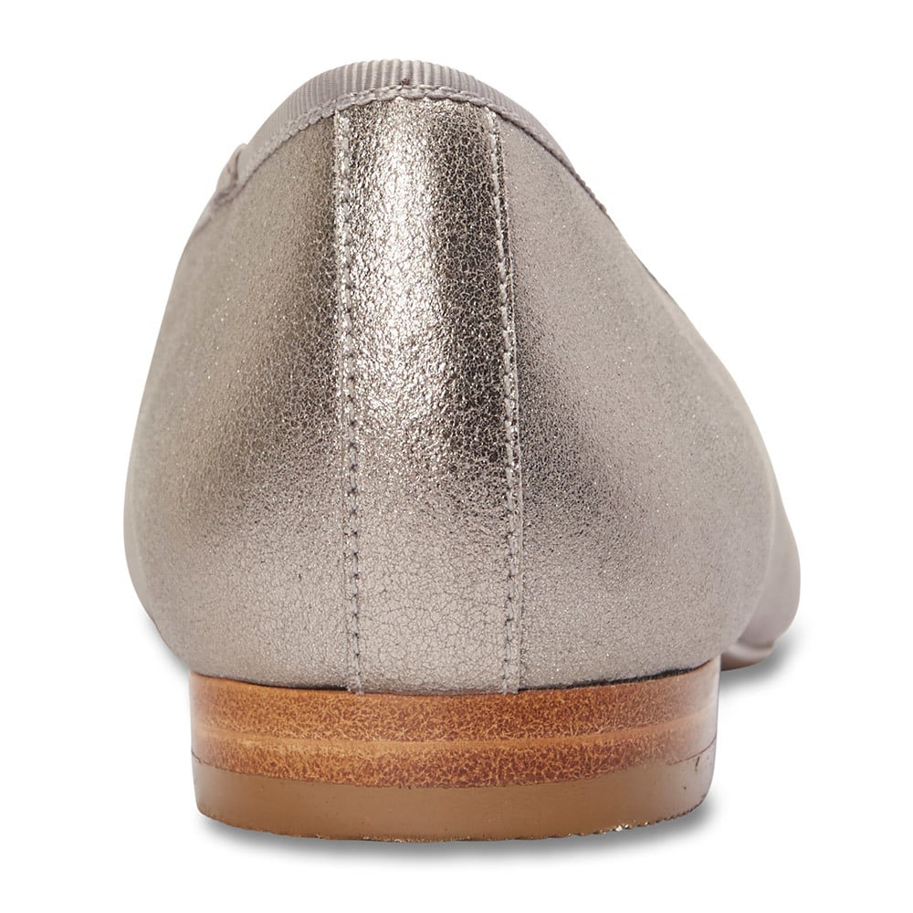 Juno Loafer in Pewter Leather