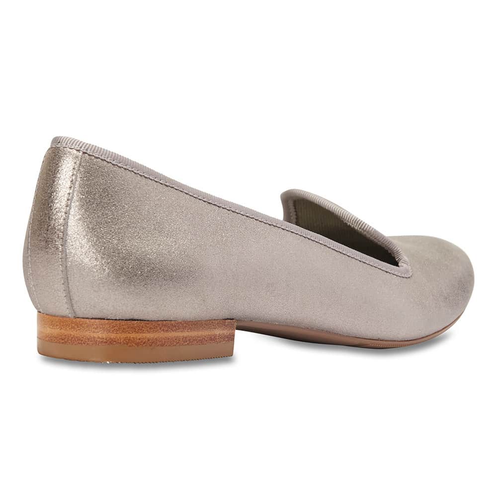 Juno Loafer in Pewter Leather
