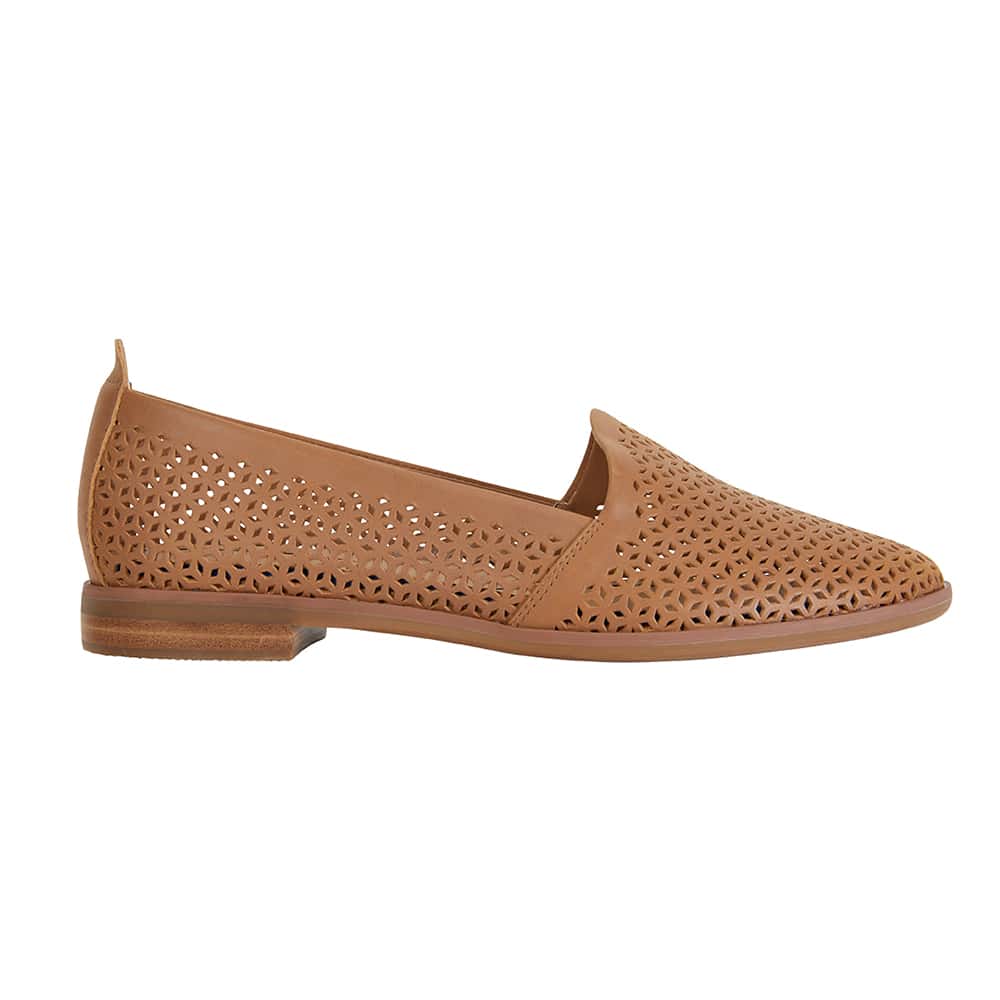 Kansas Flat in Cognac Leather