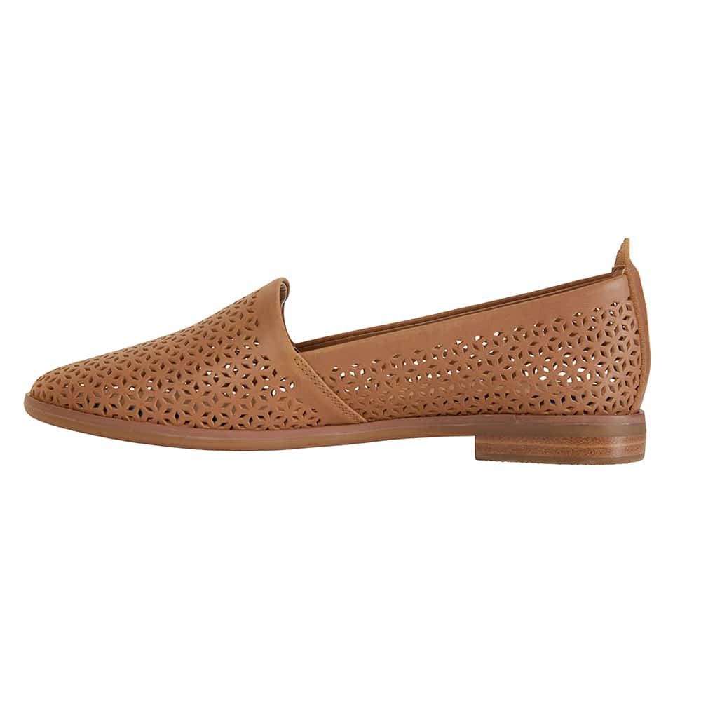 Kansas Flat in Cognac Leather