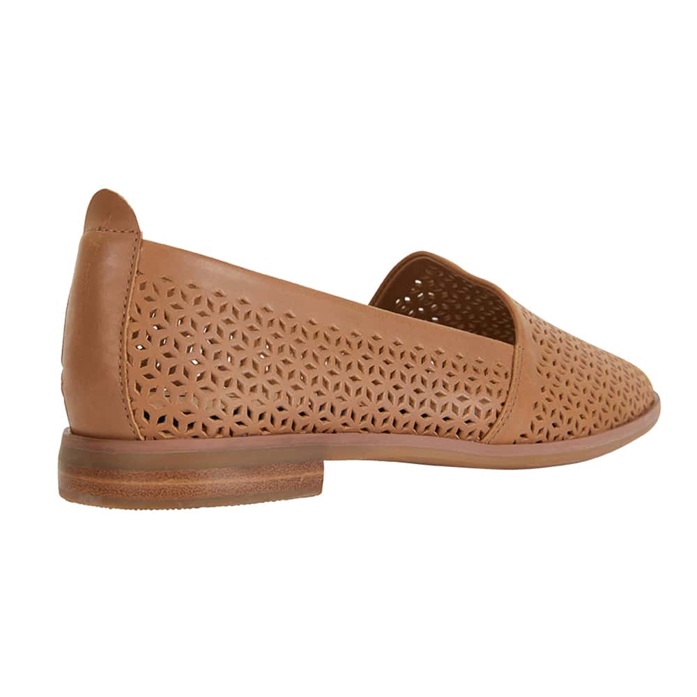 Kansas Flat in Cognac Leather