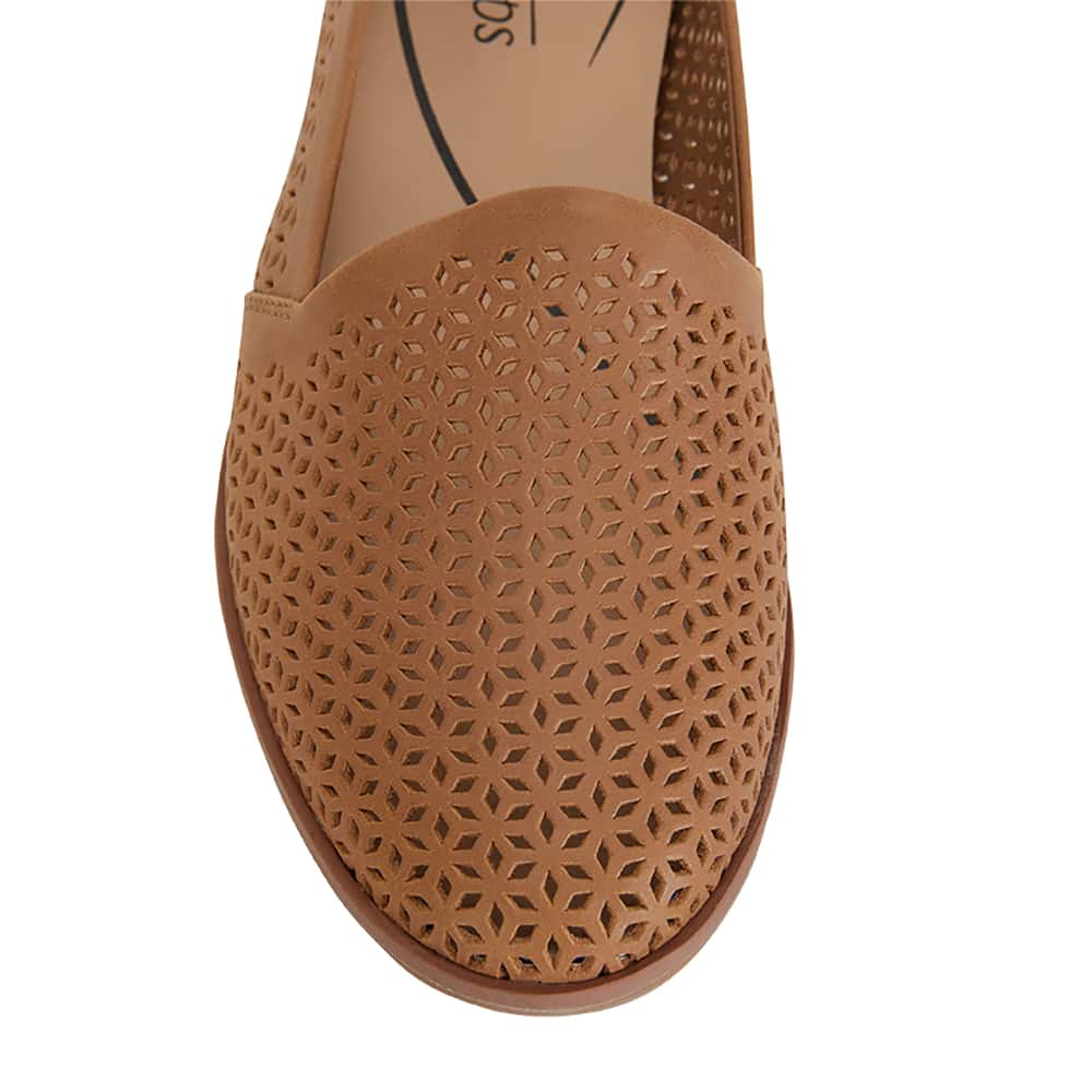 Kansas Flat in Cognac Leather
